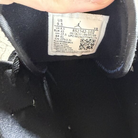 Nike Air Jordan 1 Retro Mid SE Royal Black Toe Size 9.5 Sneakers 852542-102 - Picture 10 of 10